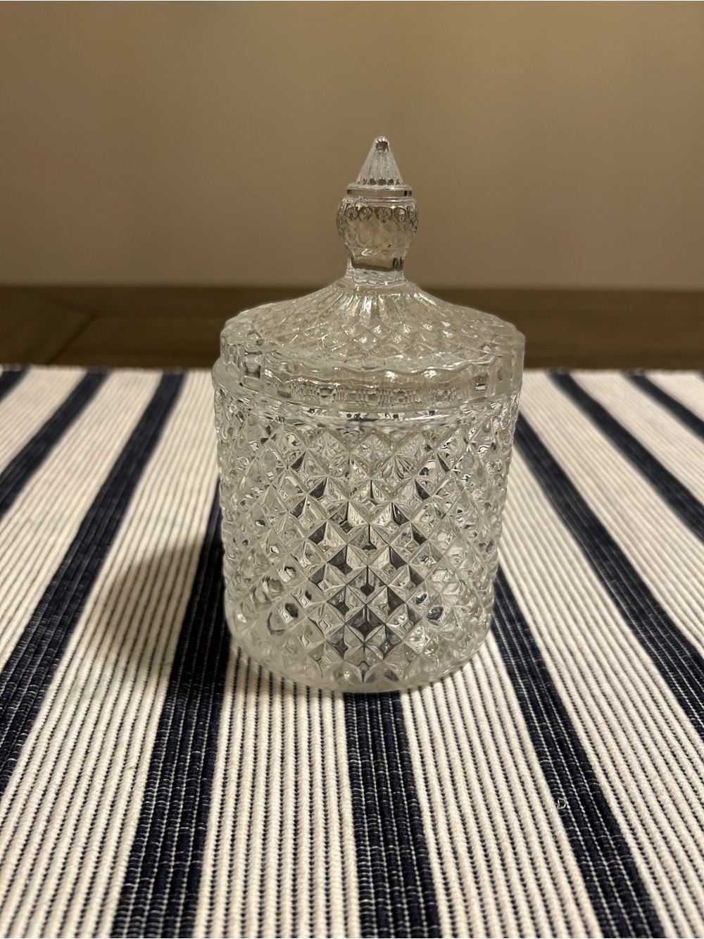 Diamond Design Trinket Jar